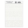 WS708 NO.ROMAN RR WHITE MOD.GRAPH.1/16"-5/16"