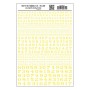 WS711 NO.ROMAN RR YELLOW MOD.GRAPH.1/16-5/16"