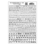 WS718 COND.ROMAN RR BLACK MOD.GRAPH.1/16"-5/16