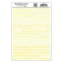 WS724 GOTHIC RR YELLOW MOD.GRAPH.1/16"-5/16"