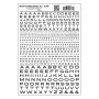 WS734 EXT.ROMAN RR BLACK MOD.GRAPH.1/16"-1/4