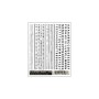 WS508 R.R.GOTHIC BLACK DRY TRANSFER DECALS