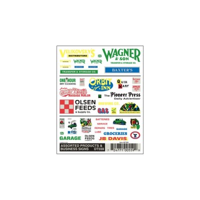 WS559 STANDARD OIL&BUSINESS SIGNS DRY TRAN.DEC