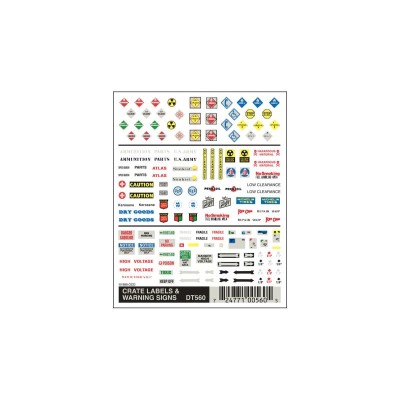 WS560 CRATE LABELS&WARNING SIGNS DRY TR.DECALS