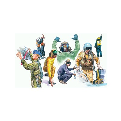 ITA1246 NATO PILOTS & GROUND CREW 1/72