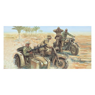 ITA6121 GERMAN MOTORCYCLES, WWII 1/72