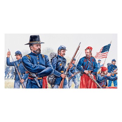 ITA6012 UNION INF&ZUAVES(AM CIVIL WAR)1/72