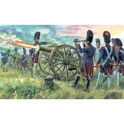 ITA6135 FRENCH IMPERIAL GUARD ARTILLERY, NAP WARS, 1/72