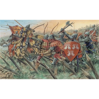 ITA6027 MIDDLE AGES ENGLISH KNIGHTS/ARCHERS 1/72
