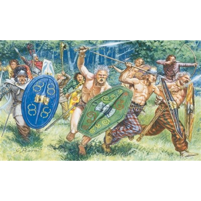 ITA6022 GAUL WARRIORS 1ST-2ND C BC 1/72