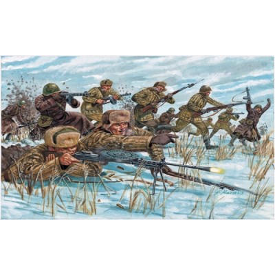 ITA6069 WWII RUSSIAN INFANTRY -winter 1/72