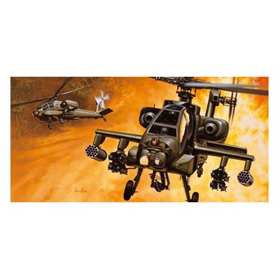 ITA0159 AH-64 APACHE ATTACK HELICOPTER 1/72
