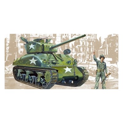 ITA0225 M4-A1 SHERMAN TANK 1/35