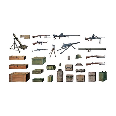 ITA0407 WWII DIORAMA ACCESSORIES 1/35