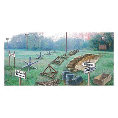 ITA6049 WWII BATTLEFIELD ACCESSORIES 1/72