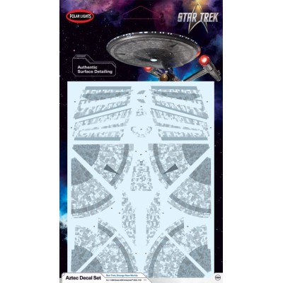 AMTMKA058 S.T. STRANGE NEW WORLDS USS Enterprise Aztec Decals, (POL999) 1/1000