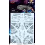 AMTMKA058 S.T. STRANGE NEW WORLDS USS Enterprise Aztec Decals, (POL999) 1/1000
