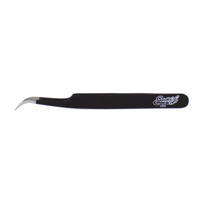 EXE30426 SLANT POINT TWEEZERS, red 4.5"