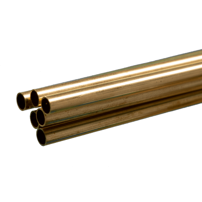 KSE1148 ROUND BRASS TUBE (6/pk )7/32 *1