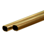 KSE5094 SMALL BRASS OVAL TUBE (2pc) *3