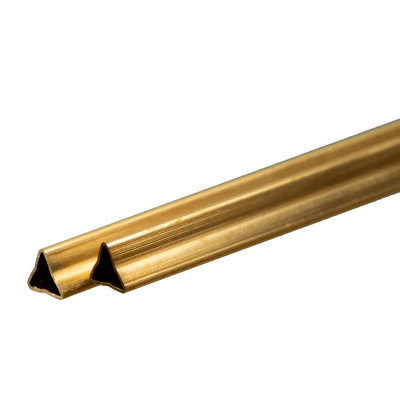 KSE5097 BRASS TRIANGLE TUBE (2pc ) *3