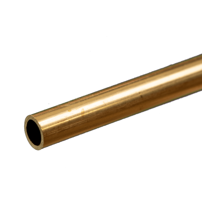 KSE8209 ROUND BRASS TUBE 1/4 OD .029 WALL X 12" *1