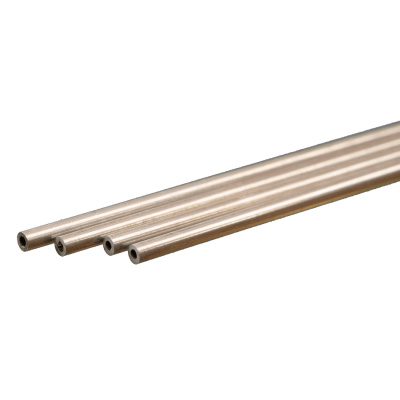 KSE9801 ROUND ALUM.TUBE 2mm ODx.45mm wall 4pk *3