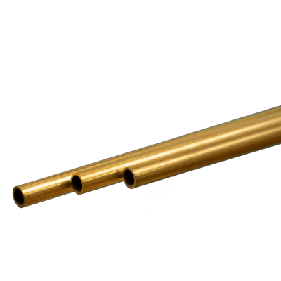 KSE9822 RND BRASS TUBE 4MM ODX.45MM WALL(PK3) *3