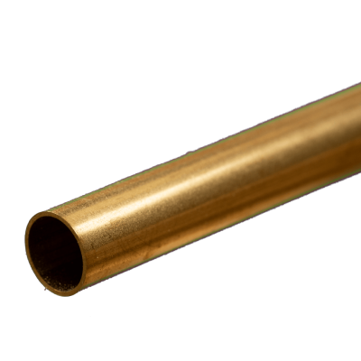 KSE9827 RND BRASS TUBE 9mm ODX.45mm wall, 1pk *3