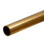 KSE9827 RND BRASS TUBE 9mm ODX.45mm wall, 1pk *3