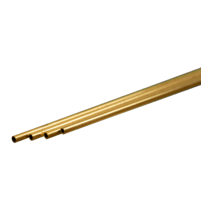 KSE9831 THN BRASS TUBE1.5mmODx.225mm wall, 4pk *3