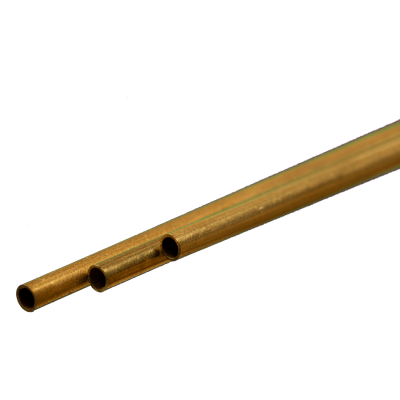 KSE9835 THN BRASS TUBE3.5mmODx.225mm wall, 3pk *3