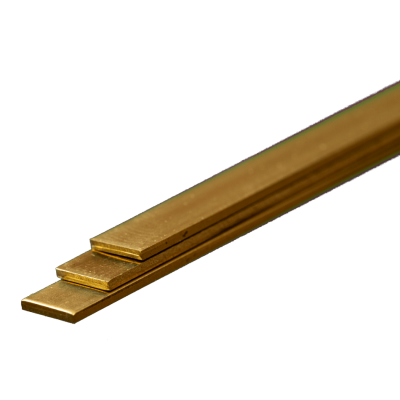 KSE9843 BRASS STRIP 1mm thick x 6mm wide, 3/pk *3
