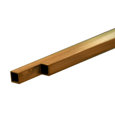 KSE9853 SQ BRASS TUBE 5mmx5mmx.45mm wall 2/pk *3