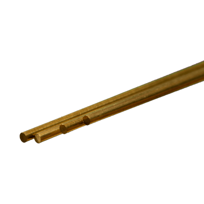 KSE9864 ROUND BRASS ROD 2.5mm, 4/pk *3