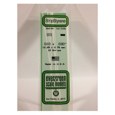 EVG101 .010 x .030 STRIPS 10/pk *5
