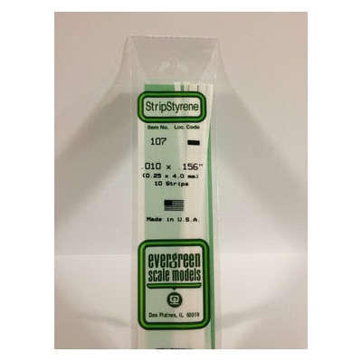 EVG107 .010 X .156 STRIPS 10/pk *5