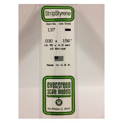 EVG137 .030 x .156 STRIPS 10/pk *5
