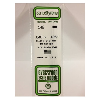 EVG146 .040 x .125 STRIPS 10/pk *5