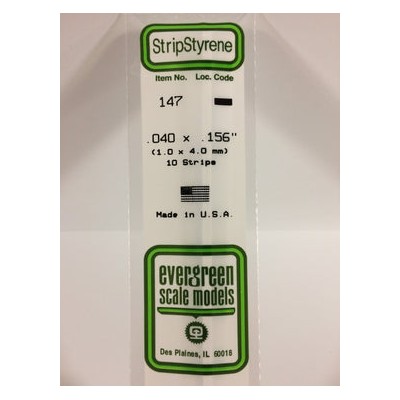 EVG147 .040 x .156 STRIPS 10/pk *5