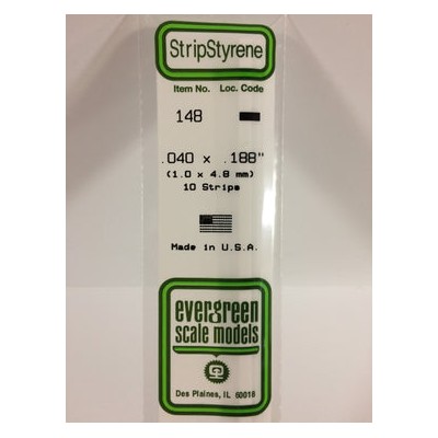 EVG148 .040 x .188 STRIPS 10/pk *5