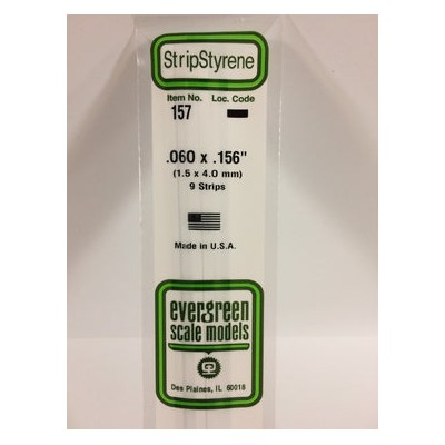 EVG157 .060 x .156 STRIPS 9/pk *5