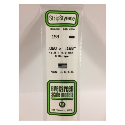 EVG158 .060 x .188 STRIPS 9/pk *5