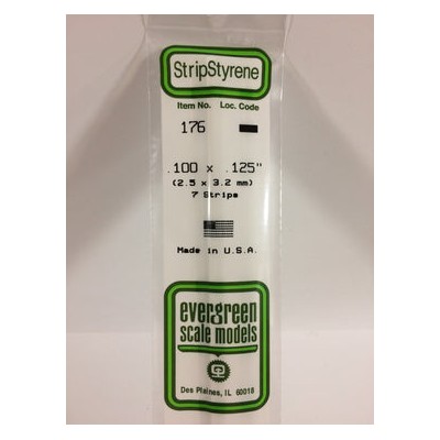 EVG176 .100 x .125 STRIPS 7/pk *5