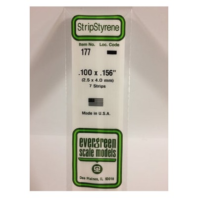 EVG177 .100 x .156 STRIPS 7/pk *5