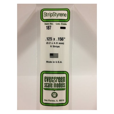 EVG187 .125 x .156 STRIPS 6/pk *5