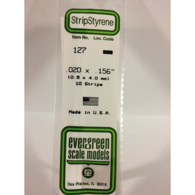 EVG127 .020 x .156 STRIPS 10/pk *5