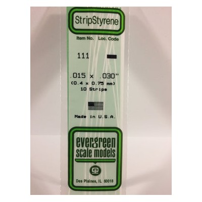EVG111 .015x.030 STRIPS 10/pk *5