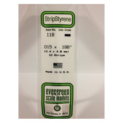 EVG118 .015x.188 STRIPS 10/pk *5