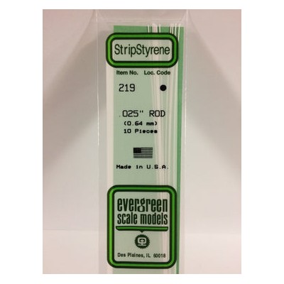 EVG219 .025" ROD 10/pk *5